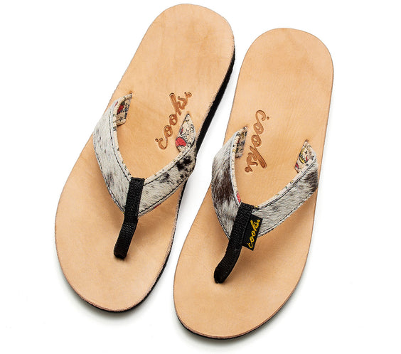 cow hide flop