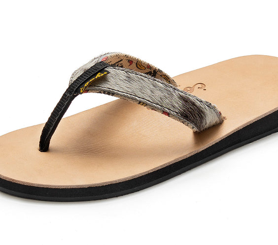 cow hide flop