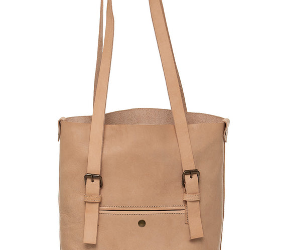 The Field Bag - Vegetable Tanned Leather Tote Large
