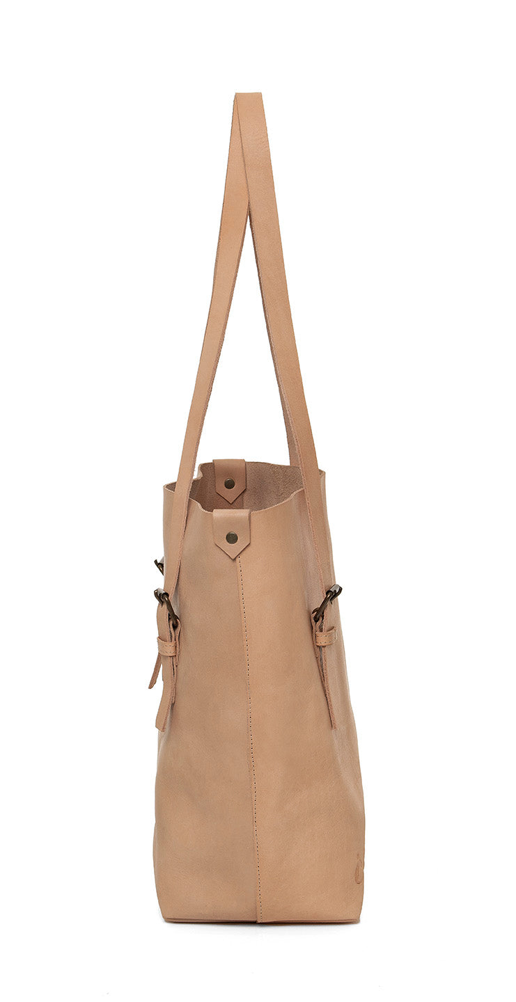 The Field Bag - Vegetable Tanned Leather Tote Large