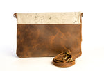 Cascabel Cartel Clutch - Leather & Cowhide Clutch Bag