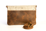 Cascabel Cartel Clutch - Leather & Cowhide Clutch Bag