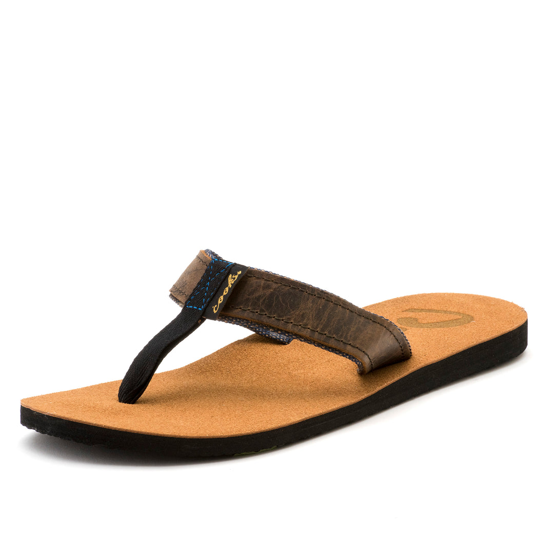 mens leather dress flip flops Leather Flip Flops Men